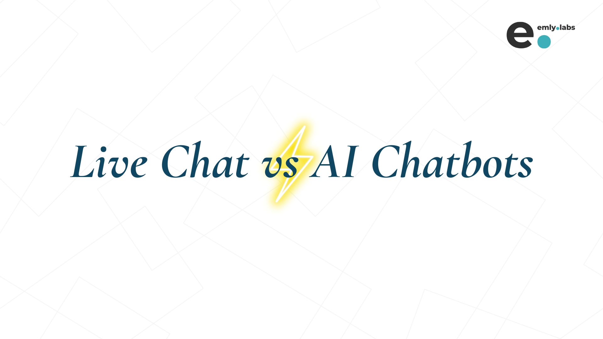 live chat vs AI chatbots