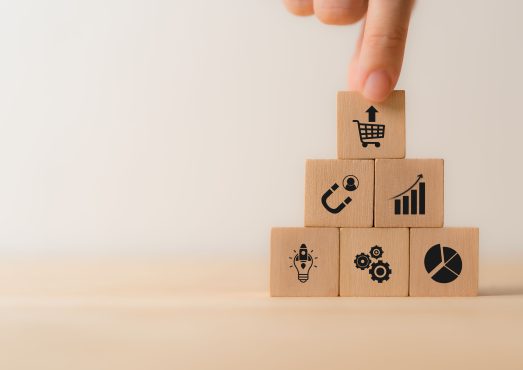 Upselling, marketing and sales  strategy concept. Sales technique encourages customers to purchase a more expensive, additional product, service, upgrade. Boost profits, improve customer satisfaction